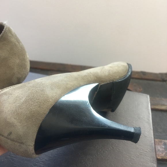 HotPUMPS Charles Jourdan Suede/Acrylic heelvintage - Picture 3 of 5